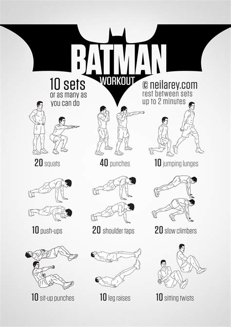 Batman Workout Hero Workouts Fitness Workouts Bodyweight Workout