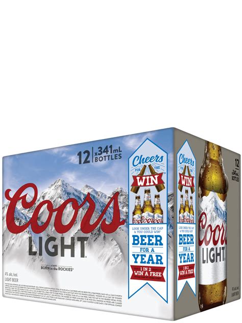 Coors Light 12 Pack Bottles 1 Newfoundland Labrador Liquor Corporation