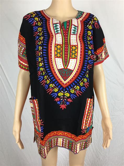 2016 New Woman Dashiki Red Long Shirt African Women Clothing Tradition