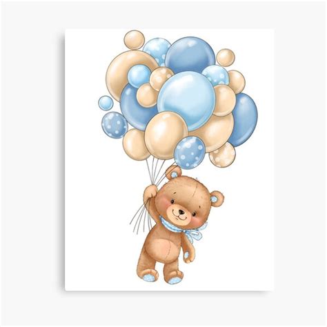 Cute Baby Bear With Balloons Adorable Bear With Balloons Cute Baby