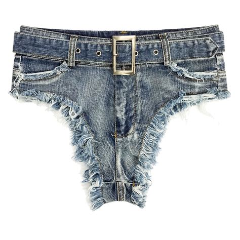 Womens Fashion Casual Blue Hight Waist Sexy Micro Mini Denim Shorts Hot Pants Ebay
