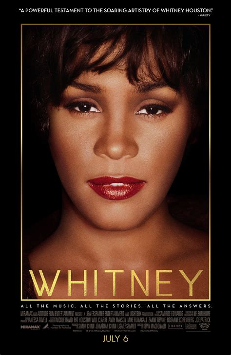 The gospel singer cissy houston, and various members of the . Official Poster To Kevin Macdonald's Whitney, NEW Doc on ...