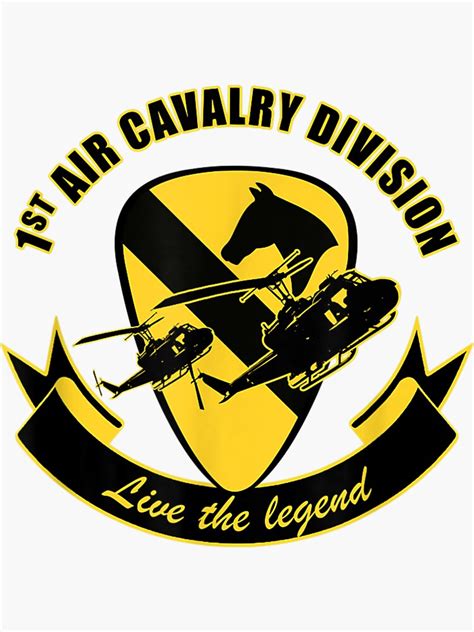 1st Air Cavalry Division Sticker For Sale By Walterbarnett Redbubble