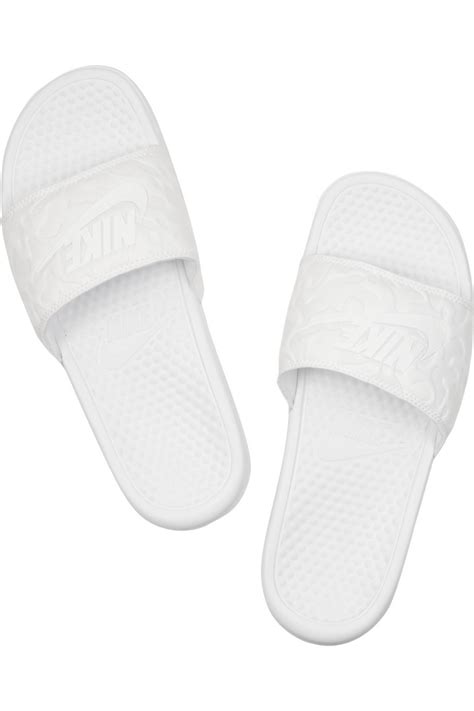 Nike Benassi Rubber Slides In White Lyst