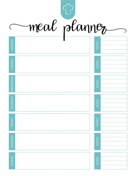 Goodnotes Meal Planner Template