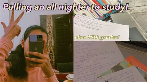 Pulling An All Nighter To Study Cbse 10th Grader Youtube