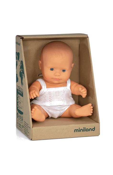 Miniland Baby Doll 21cm Boy C Learning Bugs Educational Toys