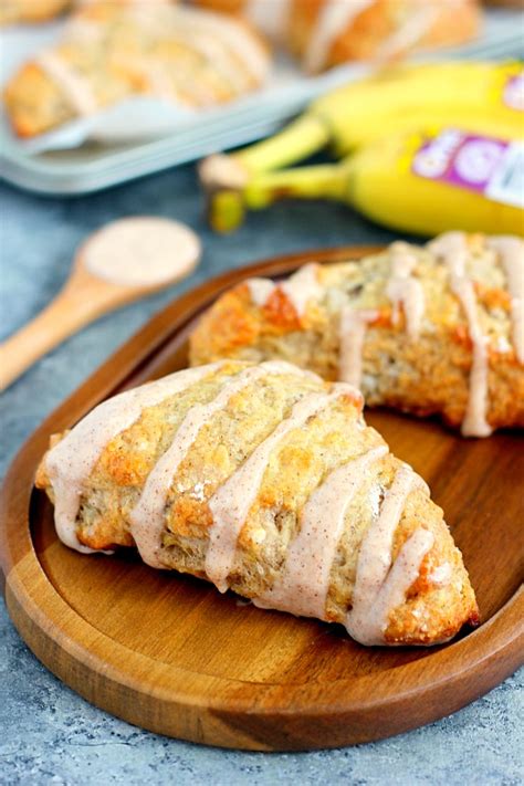 Glazed Banana Scones Recipe Pumpkin N Spice