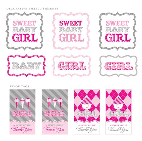 Free to download and print. Love The Byrd: Vintage Sweet Shoppe Baby Shower Printables.......
