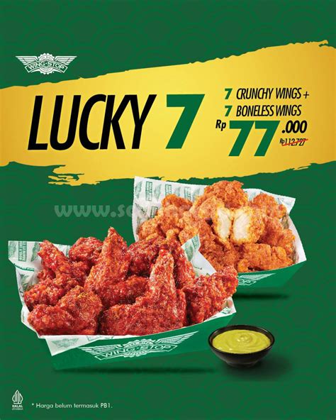 Wingstop Promo Menu Lucky 7 Beli 7 Crunchy 7 Boneless Wings Cuma