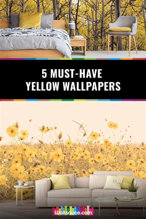5 Must Have Yellow Wallpapers Wallsauce Uk Bedroom Wallpaper Yellow