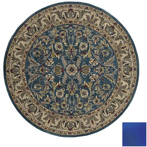 Your area rug should be about the size of your living room's seating area to ground the conversation space. Shop Kaleen Mystical Garden Round Multicolor Transitional ...