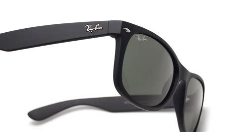 Check out our ray ban selection for the very best in unique or custom, handmade pieces from our sunglasses shops. Ray-Ban New Wayfarer Black Mat RB2132 622 58-18 | Visiofactory