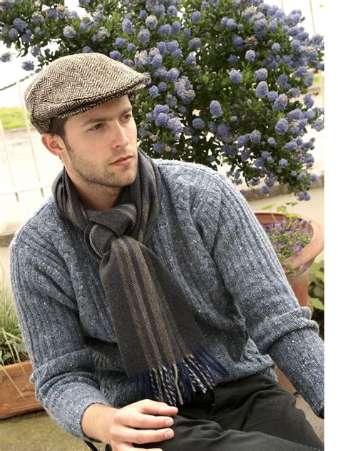 Irish Tweed John Hanly Caps And Lambswool Scarvesclassically Made Irish Clothing Mens