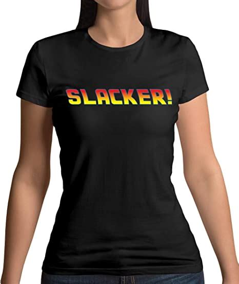 Teesh Clothing Slacker Womens T Shirt Black Small Au
