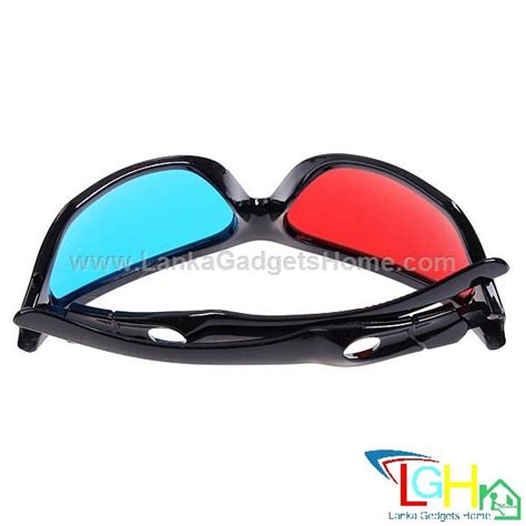 red and cyan blue 3d glasses lankagadgetshome 94 778 39 39 25 cheapest online gadget