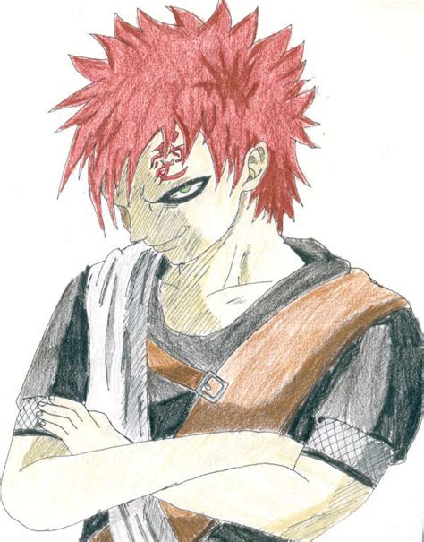 Gaara Of The Sand By Shadow Wolf Fanart Central