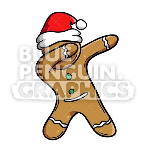 Your child will enjoy coloring this picturing especially. Christmas Gingerbread Man Cookie Dabbing Vector Cartoon ...