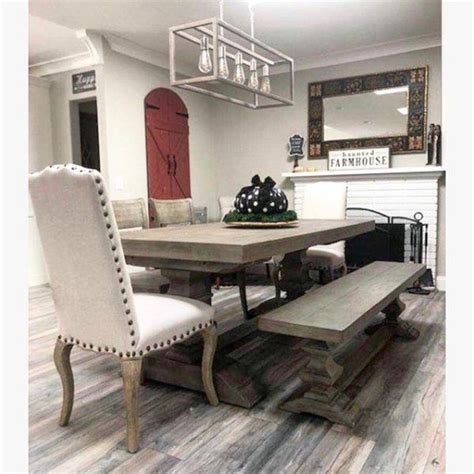 Brand new pottery barn banks extending dining table in grey wash. Banks Extending Dining Table, Gray Wash | Dining bench ...