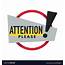 Important Message Attention Please Isolated Icon Vector Image