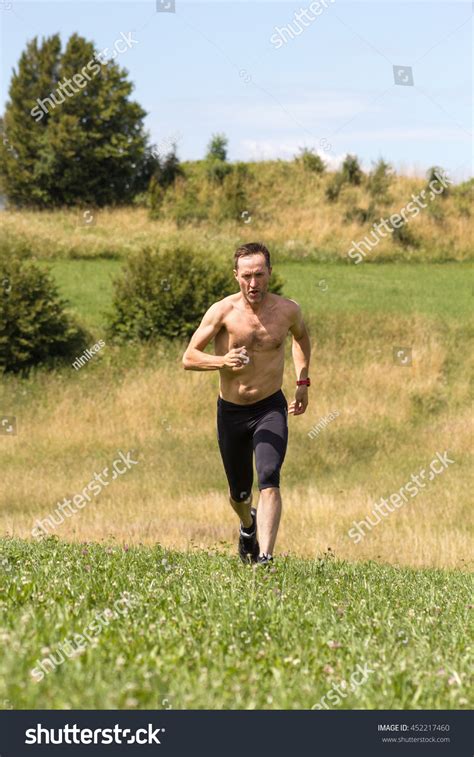 Male Athlete Runner Naked Torso Training Stock Photo Shutterstock