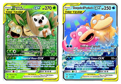 Custom pokemon cards created and designed by yours truly using reverse foils, holographic vinyl and transparency printing technology. Slowpoke AND Psyduck?! - 8 New Tag Team GXs from Unified Minds