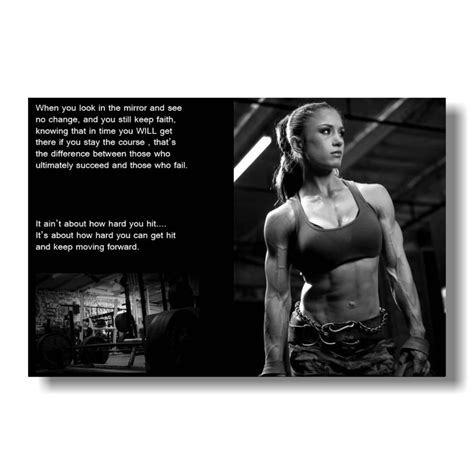 Sexy Woman Bodybuilding Motivational Art Silk Poster 80x120 Cm Fitness