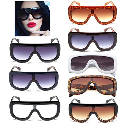 unisex retro women s big square flat style sunglasses vintage oversized designer shades