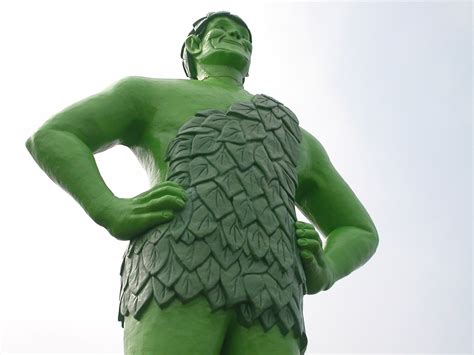 The green giant legend began back in 1926 when the blue earth canning company made its first cream style corn. File:Jolly green giant.jpg