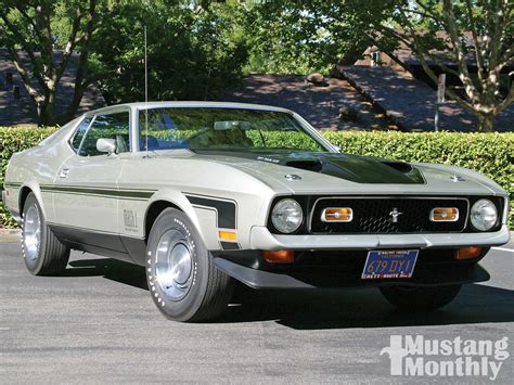 1971 Ford Mustang Mach 1 Pewter And Black