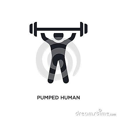 Pumped Human Isolated Icon Simple Element Illustration From Feelings Concept Icons Pumped