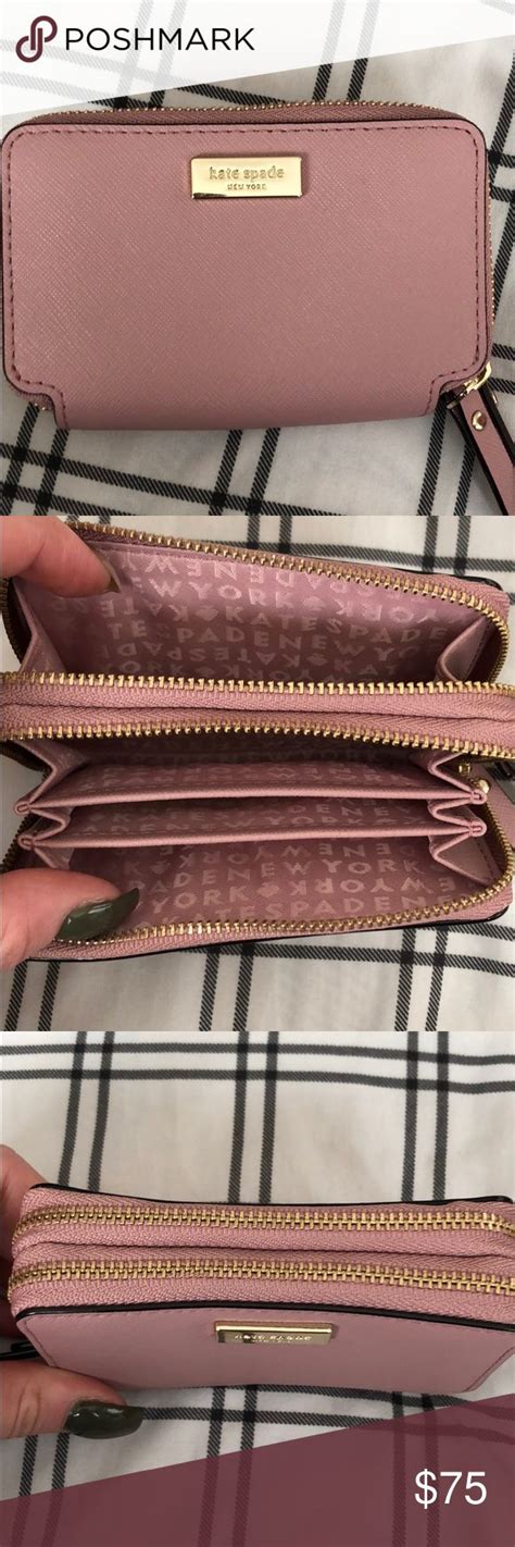 Kate Spade Wallet Rose Colored Wallet Two Zipper Pockets Kate Spade Bags Wallets Kate Spade