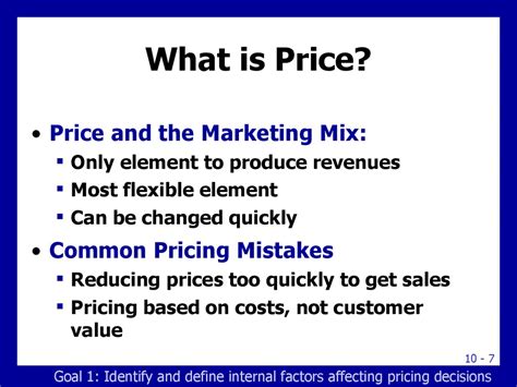 Pricing products: pricing considerations and approaches. Chapter 10 ...