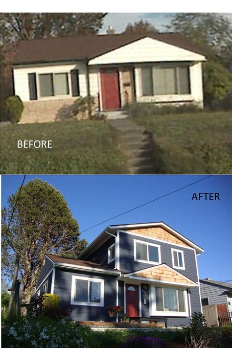 Best Home Additions Before And After Images On Pinterest House