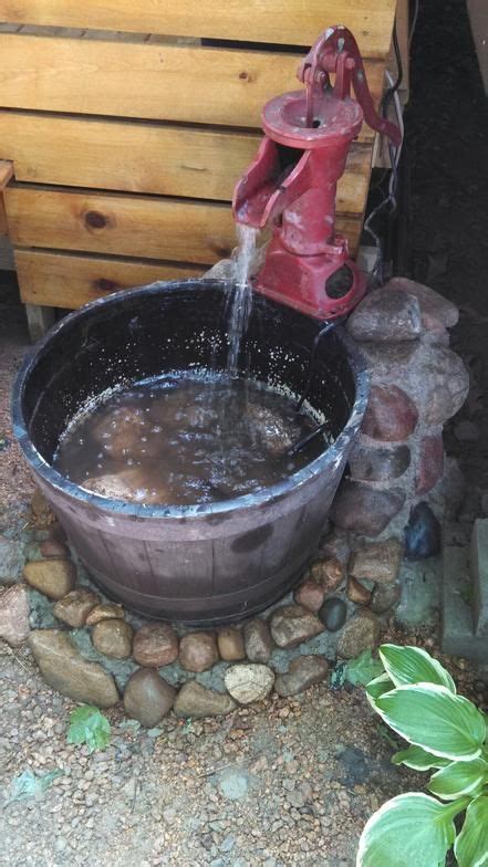 Vintage Hand Pump Water Feature Garden Fountains Diy Garden