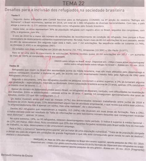 Desafios Dos Refugiados No Brasil Redação