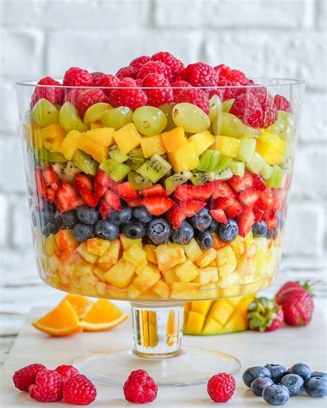 7 Layer Fresh Fruit Salad Clean Food Crush