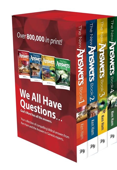 The New Answers Book 4 Volume Box Set By Ken Ham