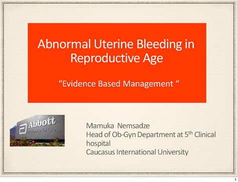 Abnormal Uterine Bleeding Abnormal Uterine Bleeding “aub” Types