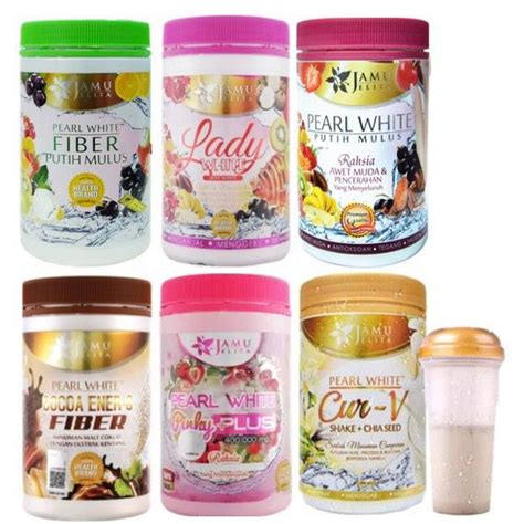 Free Shaker Jamu Jelita Pearl White Fiber Putih Mulus Lady White