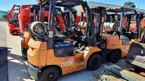 toyota fg gas container forklift