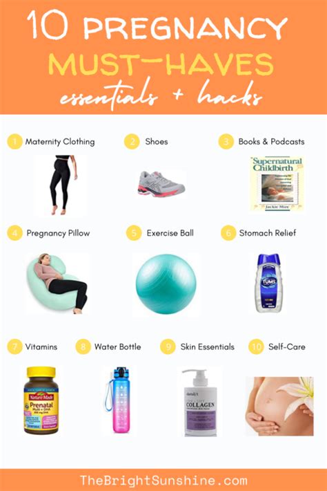 10 Pregnancy Must Haves Essentials And Hacks The Bright Sunshine