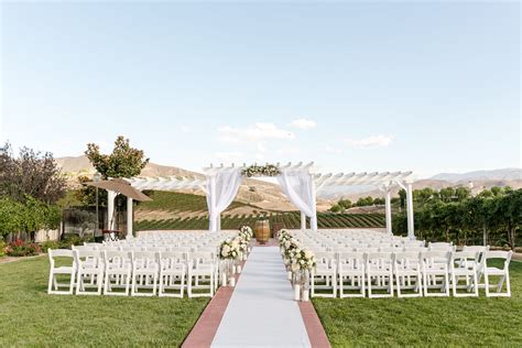 Another Ceremony Held On Our Lawn Overlooking Our Rolling Hills Vineyard And Spectacular
