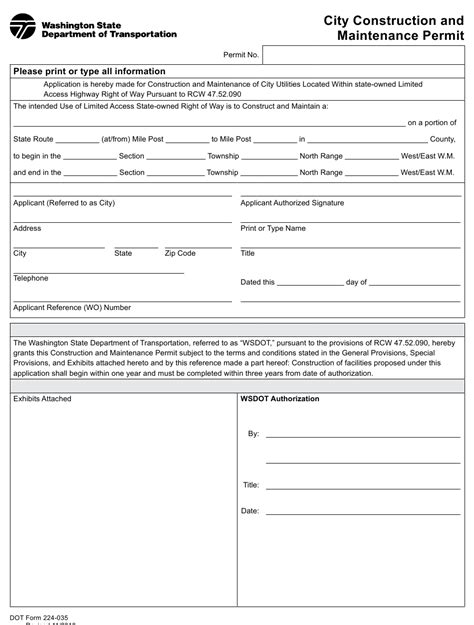 Dot Form 224 035 Fill Out Sign Online And Download Fillable Pdf