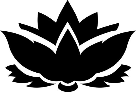 Lotus Flower Silhouette At Getdrawings Free Download