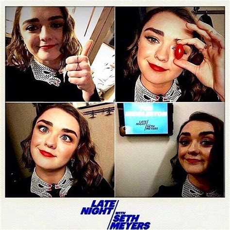 Game Of Thrones Insider On Instagram “maisie Williams Was On Late