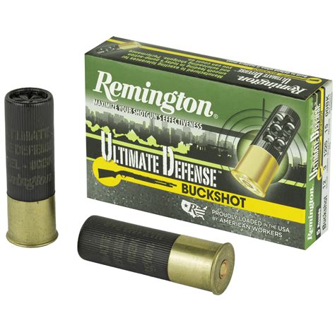 Remington Ultimate Defense Buckshot 12 Gauge 3″ 00 Buck Shotshell
