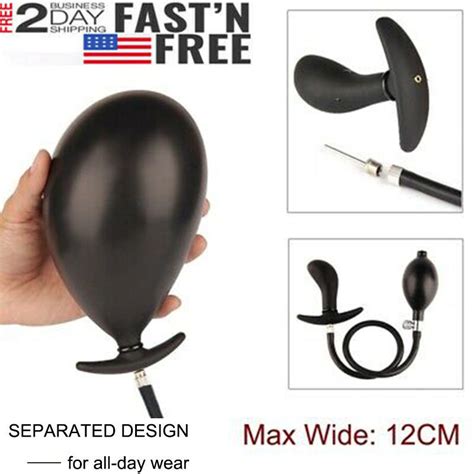 extra large inflatable butt plug extender anal plug silicone huge fisting toys ebay