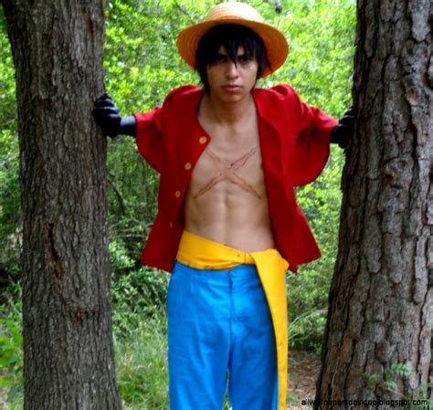 One Piece Monkey Luffy Outfits Cosplay Costume Hallow