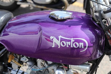 Oldmotodude Norton Commando Parked At The 2018 Classic Bike Show
